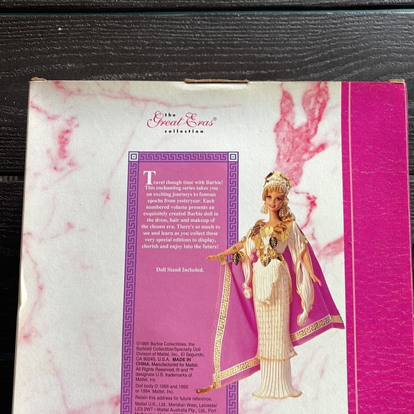 NRFB - Grecian Goddess Barbie Doll - From The Great Eras Collection a Volume 7 - Picture 9 of 14